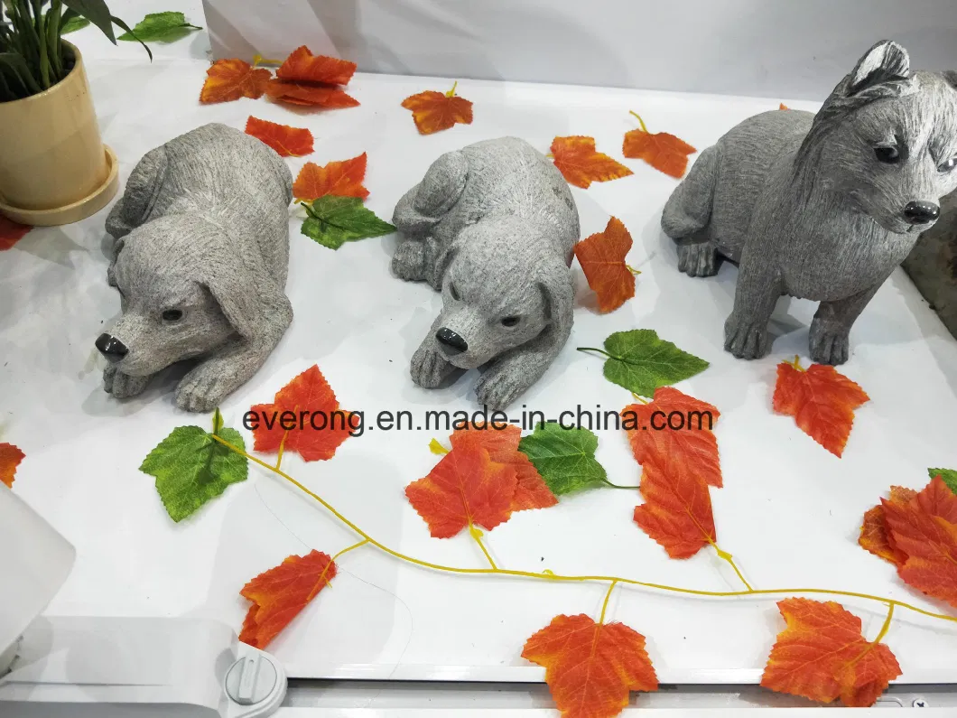 Natural Stone Granite Marble Dog Carving Animal Sculpture for Garden Statue