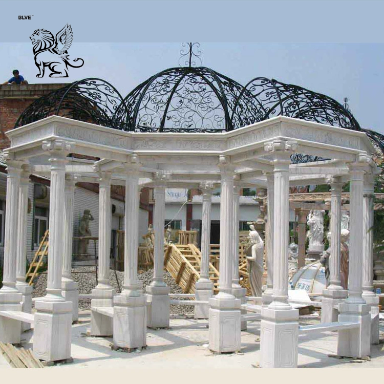 China Manufacture Western Wedding Decoration Marble Granite Gazebo Mgc-05