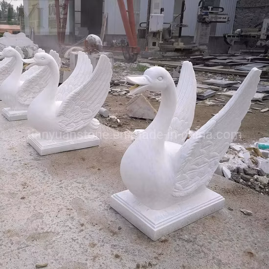 Белый мраморный камень Статуя Мерлиона Фонтан